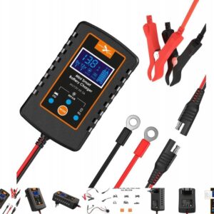 Inteligentna mini ładowarka prostownik 2w1 do akumulatorów – motocyklowa