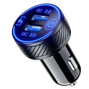 Szybka Ładowarka Samochodowa 2 x USB 36W QC3.0 z Wyświetlaczem