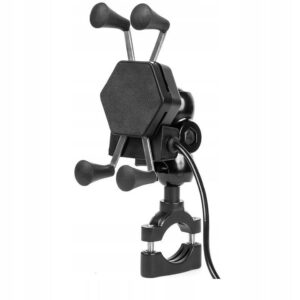 Uchwyt motocyklowy z ładowarką do telefonów - RAM L USB
