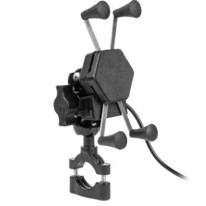 Uchwyt motocyklowy z ładowarką do telefonów - RAM XL USB